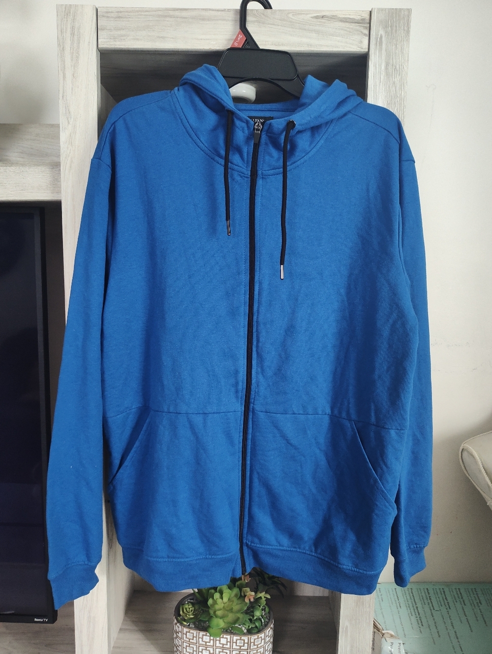 Alfani Men's Royal Blue Full-Zip Hoodie SZ L New With Tags